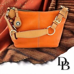 Dooney & Bourke Orange and Tan Shoulder Bag